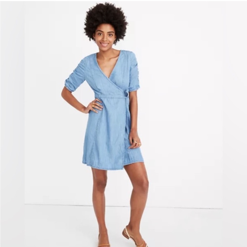 Madewell Denim Wrap Dress